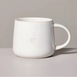 Hearth & Hand 16oz Reactive Glaze Stoneware Valentine's Day Mug/Embossed